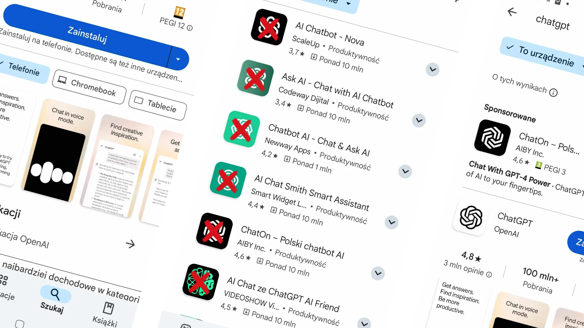 Jak pobierać oficjalną aplikację ChatGPT na Androida? Uważaj na fałszywe odpowiedniki!