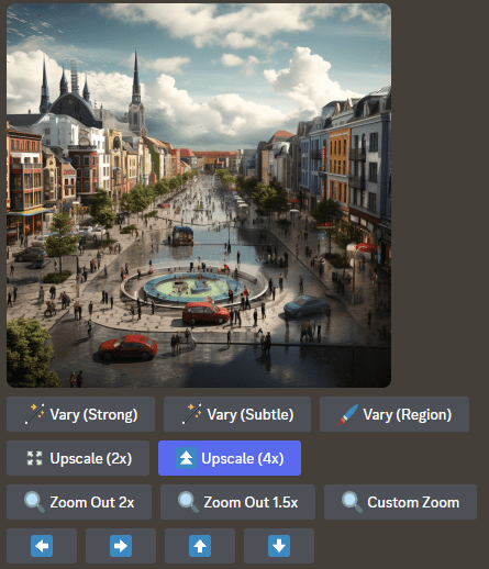 Midjourney wprowadza skalowanie 2x i 4x